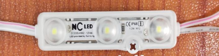 Modul 3 Mata LED Samsung 2835 Doff NC 1,2 Watt New – LED Advertising Profesional